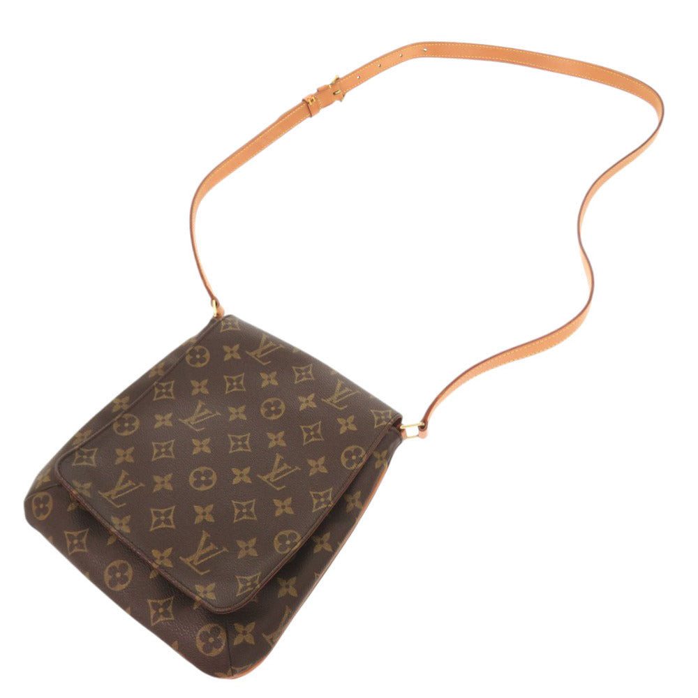 LOUIS VUITTON Shoulder Bag M51387 Monogram canvas Brown Long strap Monogram M tte Salsa Women