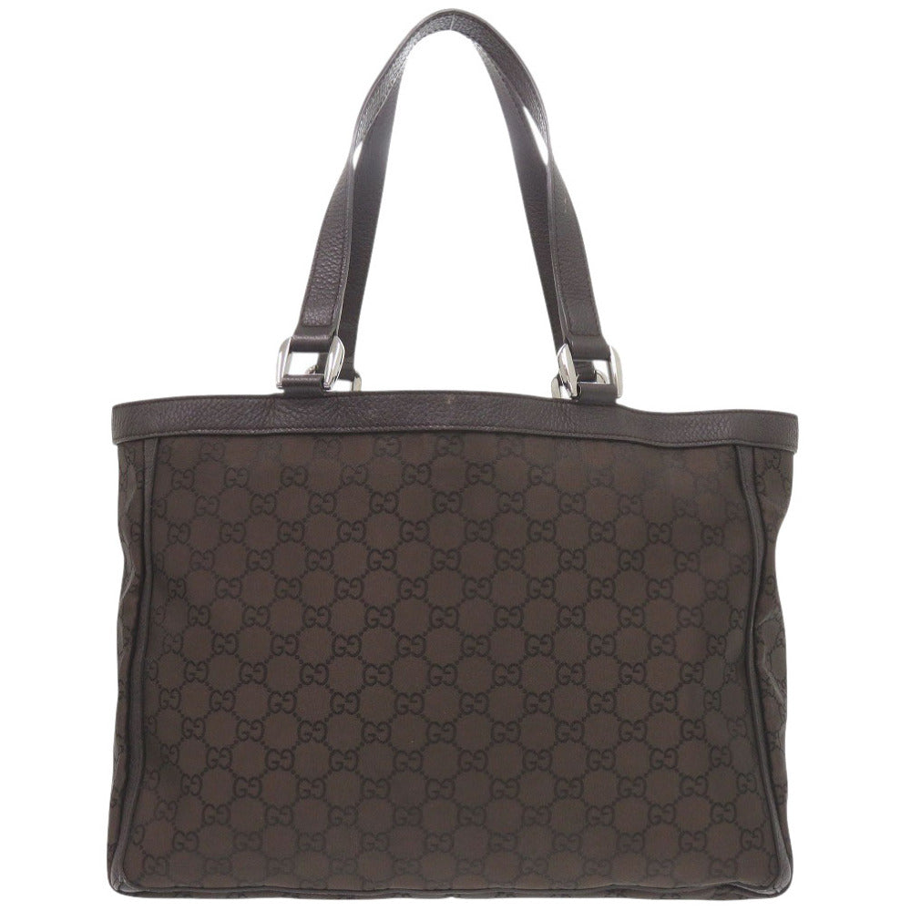 GUCCI Tote Bag 268639 Nylon Brown Abbey Women
