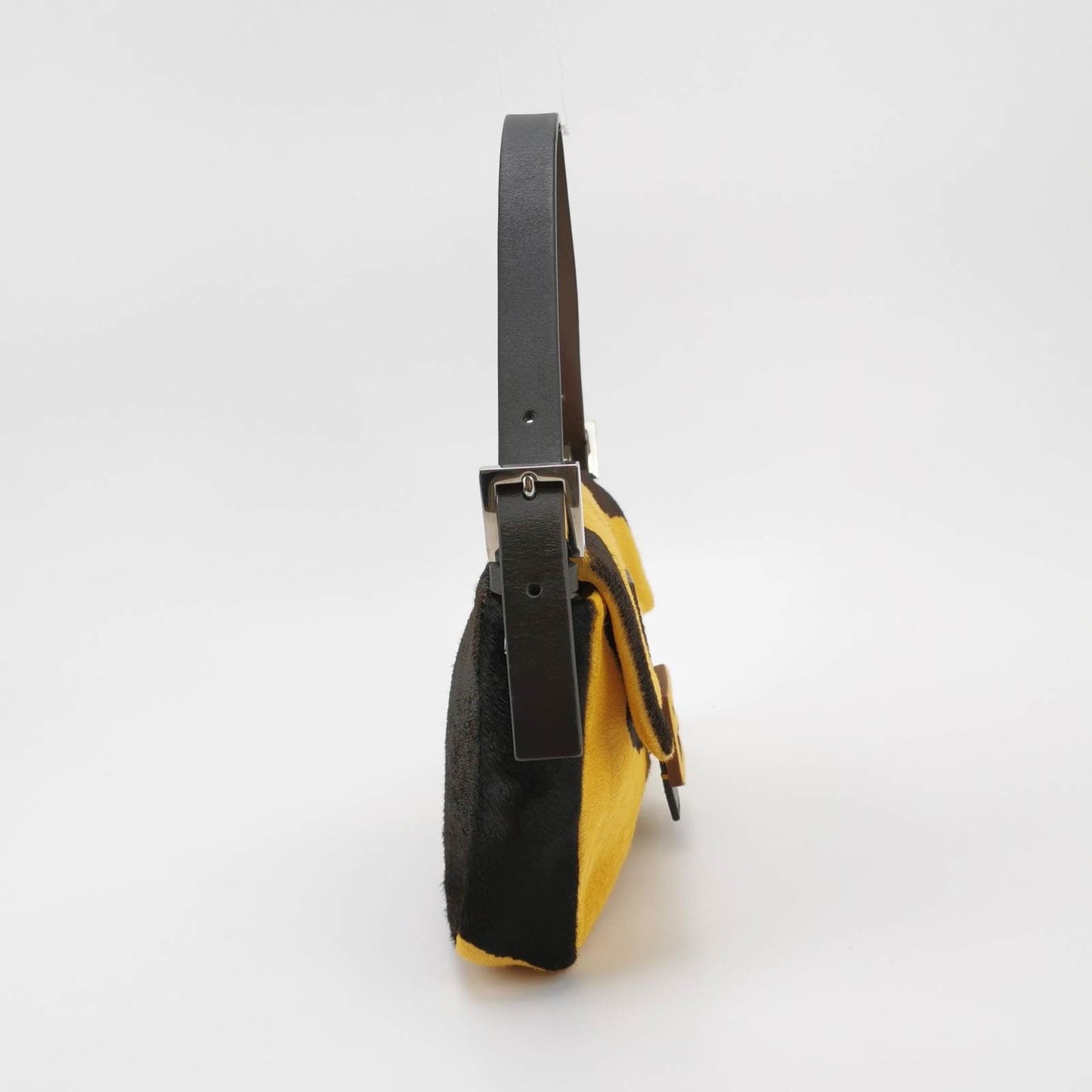 Fendi Baguette Pony hair in cow print yellow