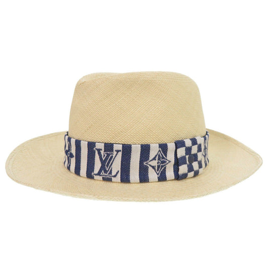 LOUIS VUITTON Other hats M7103L straw beige Chapeau Paille Graphic Hat