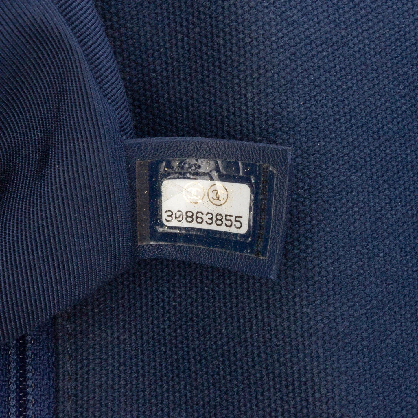 Blue Chanel Medium Canvas and Cotton 19 Flap Satchel
