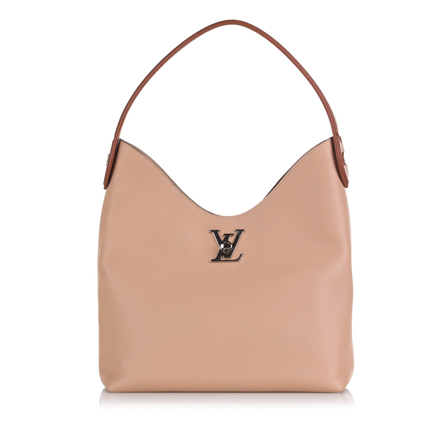 Louis Vuitton Lockme Hobo Pink Beige Calfskin