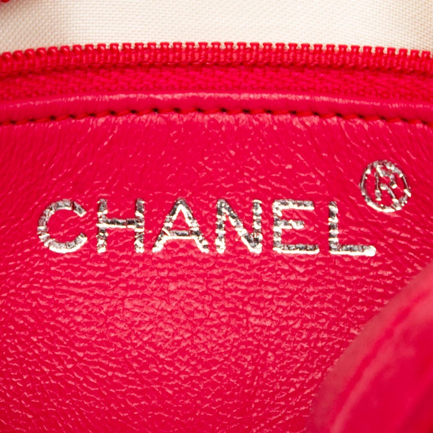 Red Chanel Quilted Suede Camera Bag