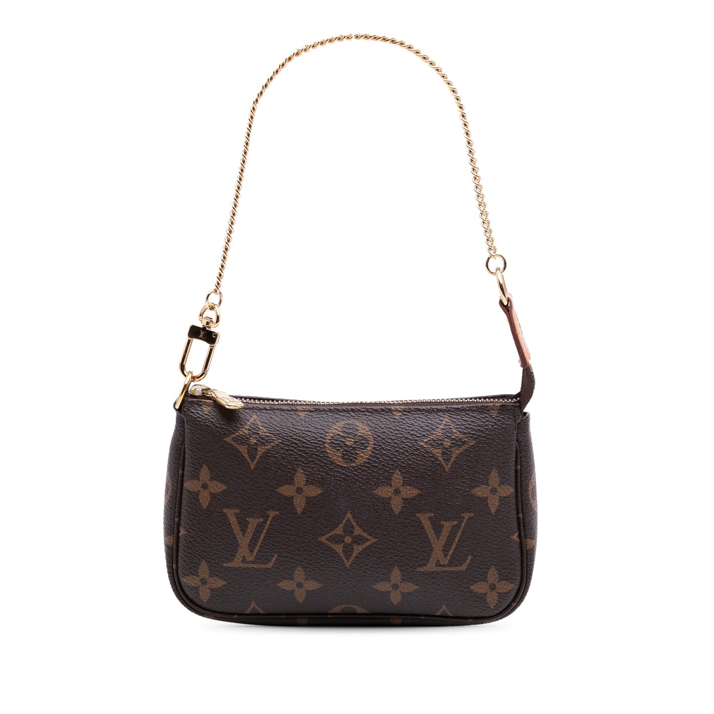 Brown Louis Vuitton Monogram Mini Pochette Accessoires Handbag