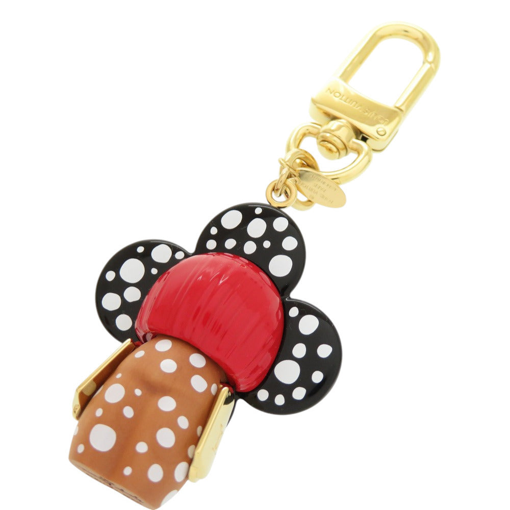 LOUIS VUITTON key ring M01145 metal black Yayoi Kusama LVxYK Porte Cle Vivienne Infinity Dot