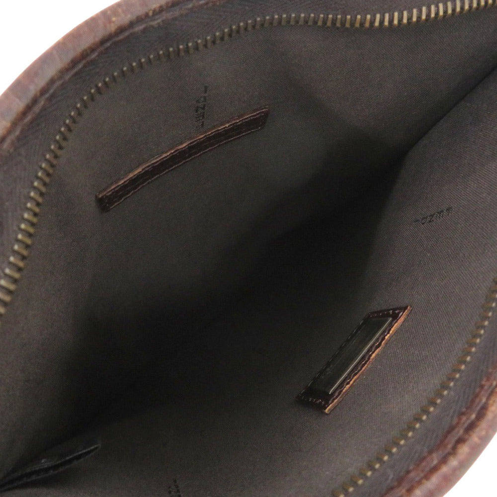 FENDI Shoulder Bag PVC, Leather Brown Zucca Pattern   Sacoche Women