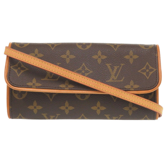LOUIS VUITTON Shoulder Bag M51854 Monogram canvas Brown Monogram Pochette Twin PM Women