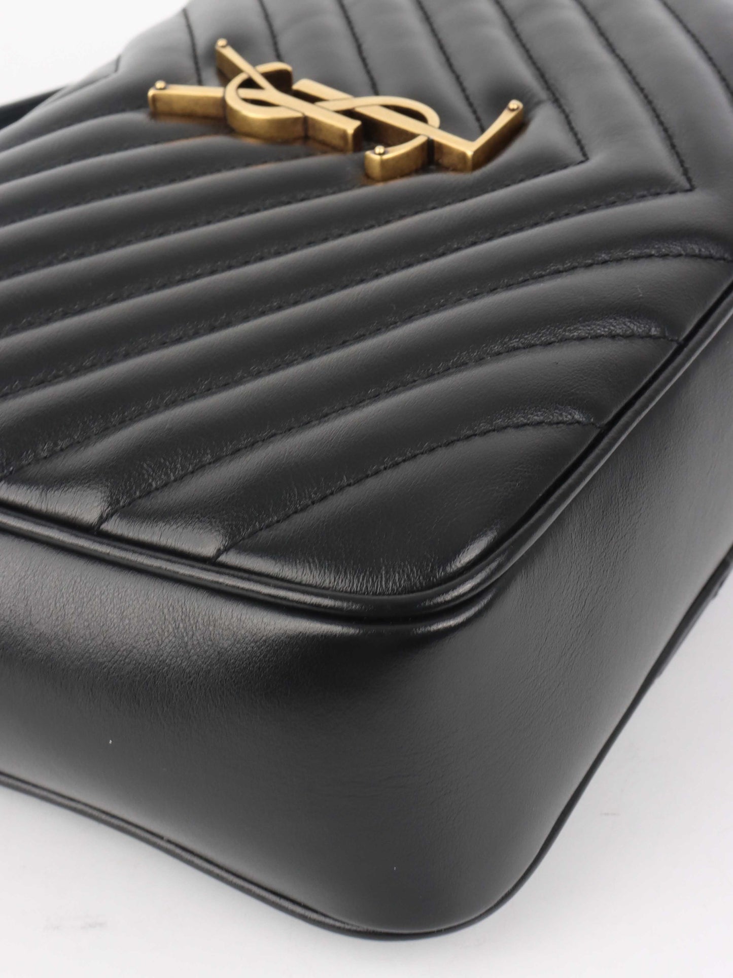 Saint Laurent Black Lou Camera Bag.