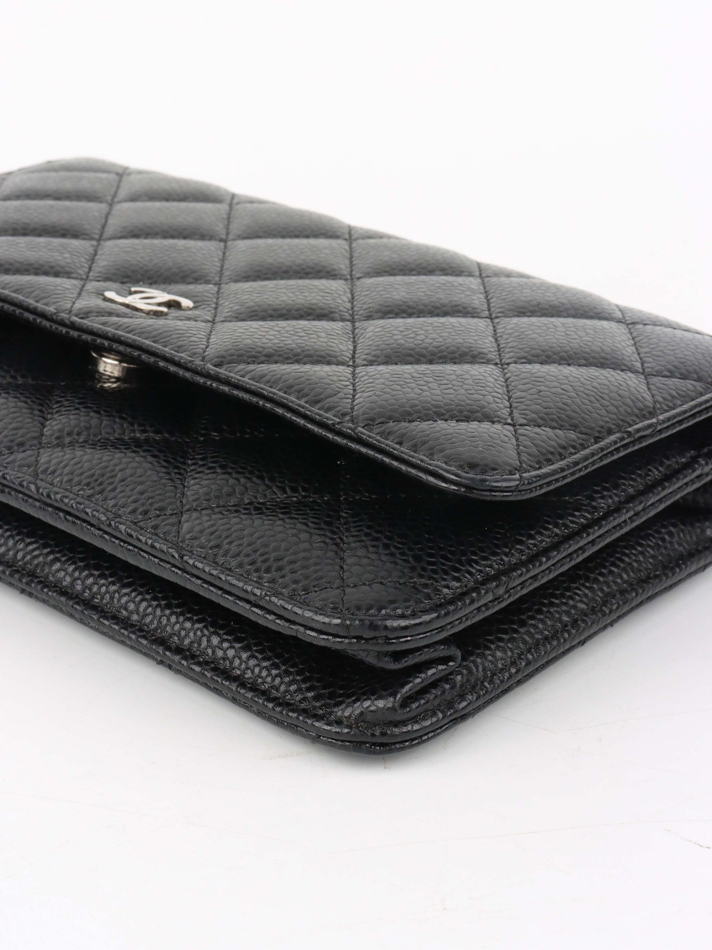 Chanel Caviar Black Wallet on Chain SHW.