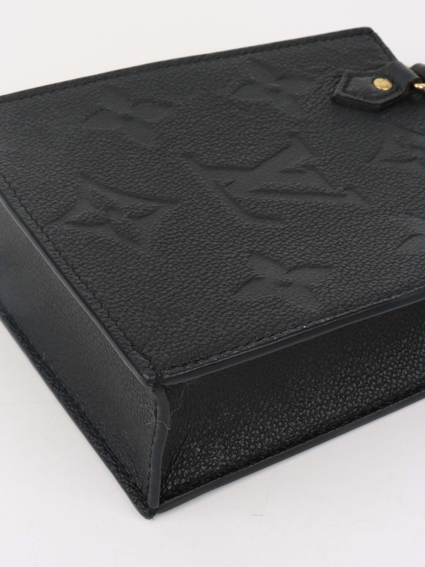 Louis Vuitton Black Mini Sac Plat.