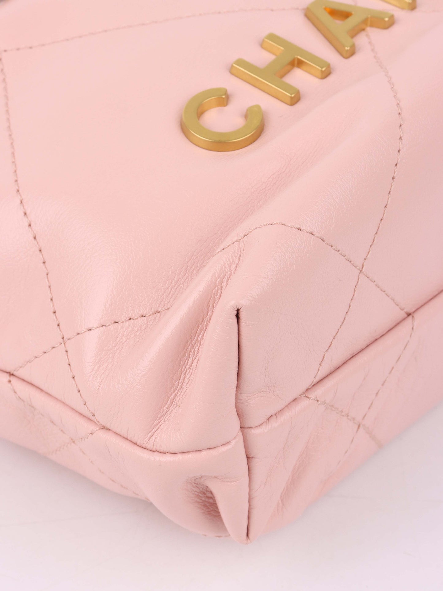 CHANEL 22 Mini Light Pink Handbag.