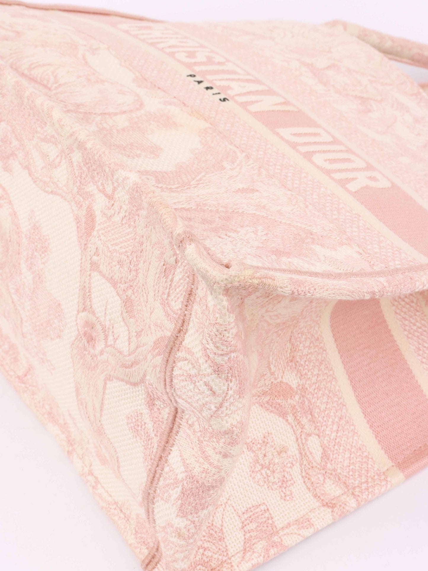 Dior Pink & Cream Medium Book Tote.