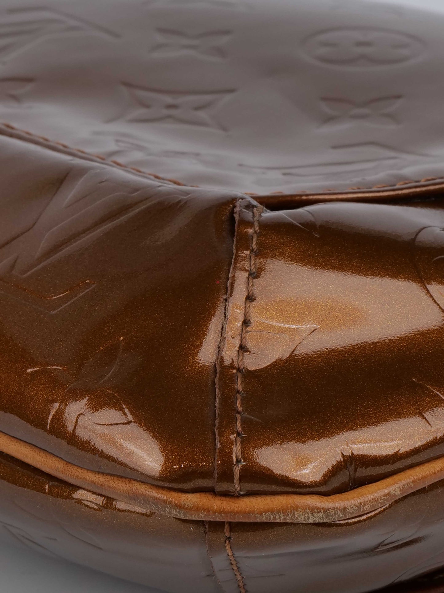 Louis Vuitton Bronze Vernis Patent M tte Salsa Bag.