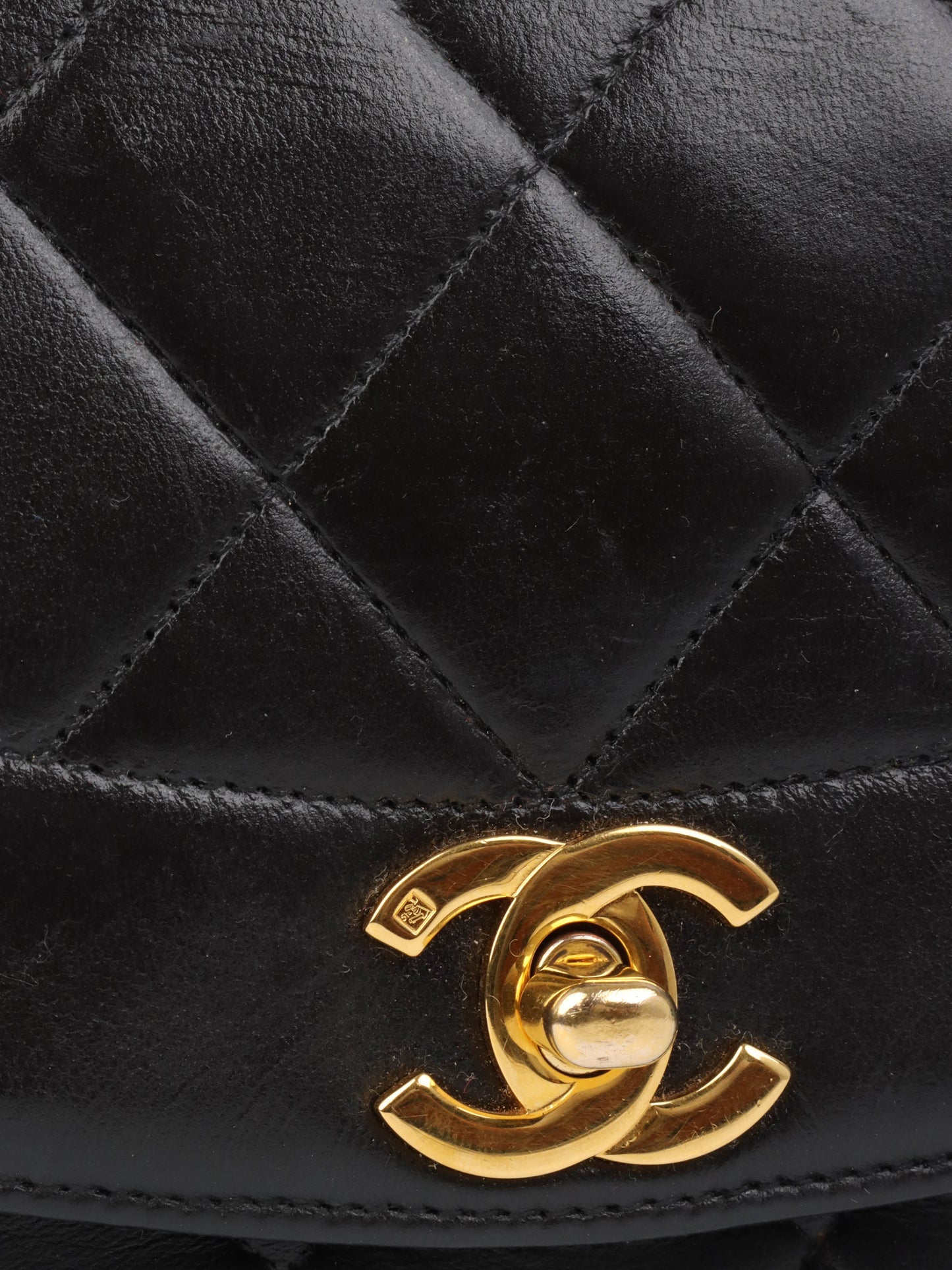 Chanel   Black Diana Flap Bag 24K GHW