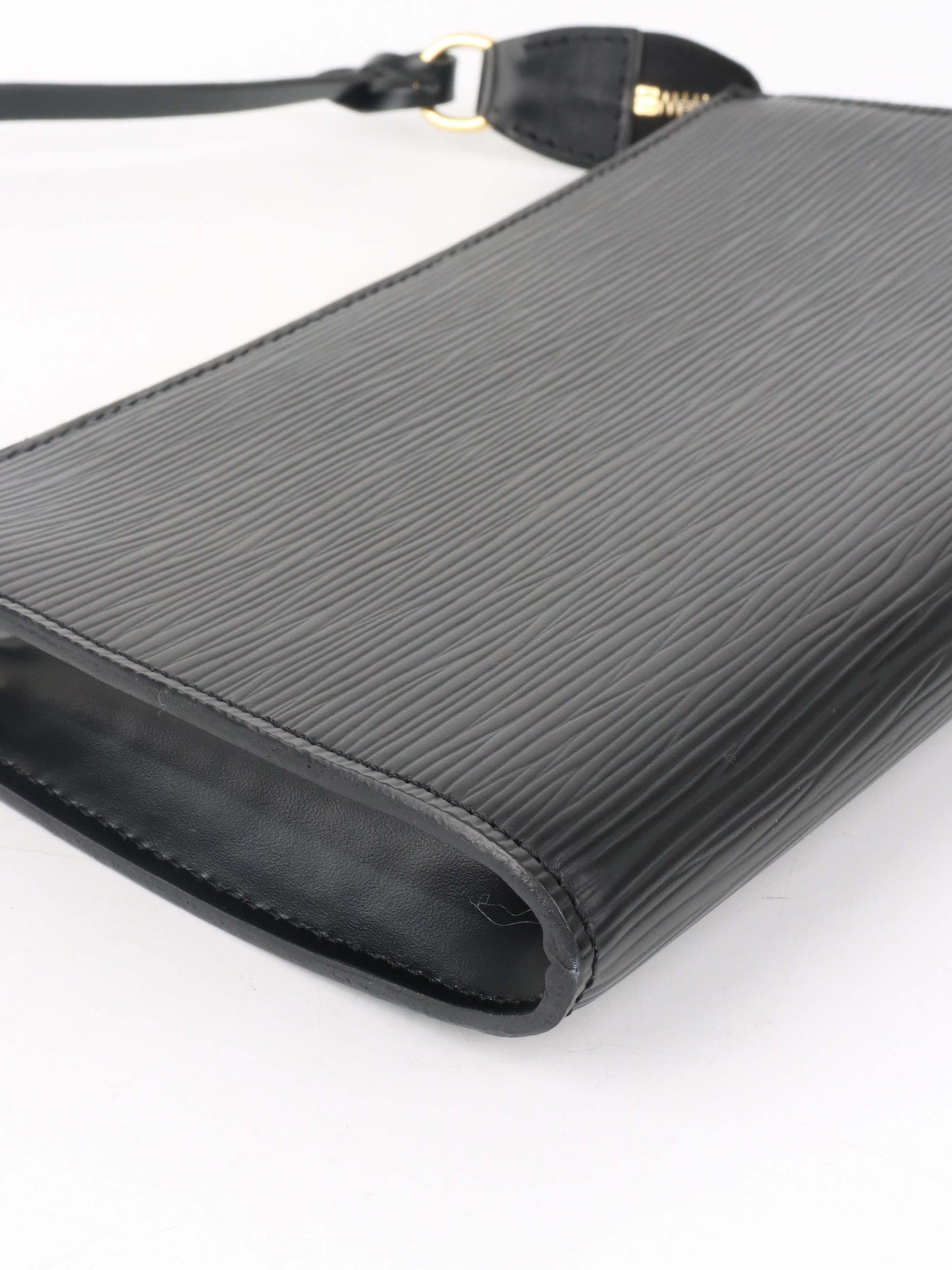 Louis Vuitton Black Epi Leather Pochette Accessoires.