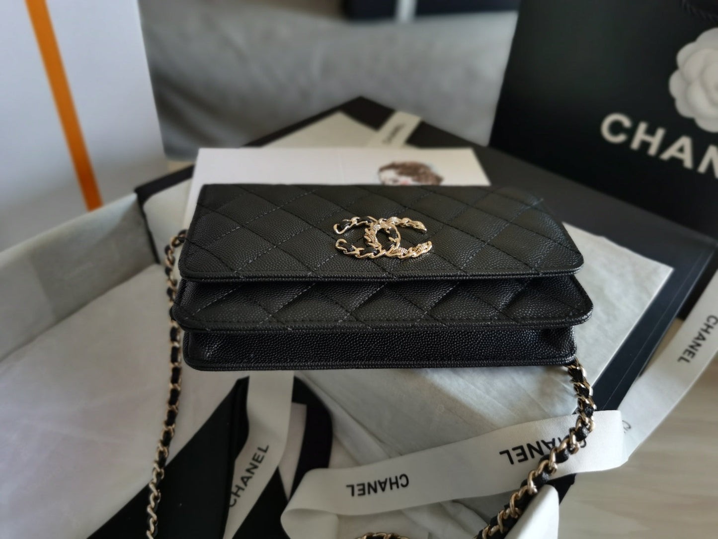 CHLMini Flap Bag Black For Women 7in/18.5cm