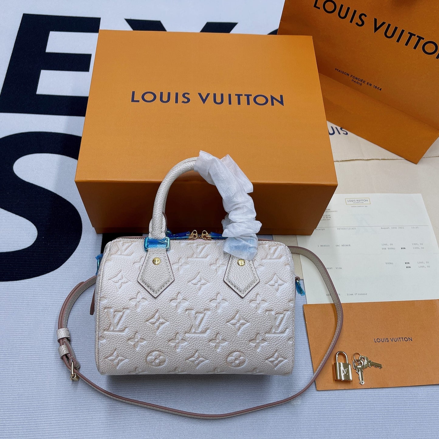 Top Quality Speedy Bandouliere 20 Monogram Empreinte Pale Beige For Women,  Shoulder And Crossbody Bags 20.5cm/8.1in Top Quality M46163