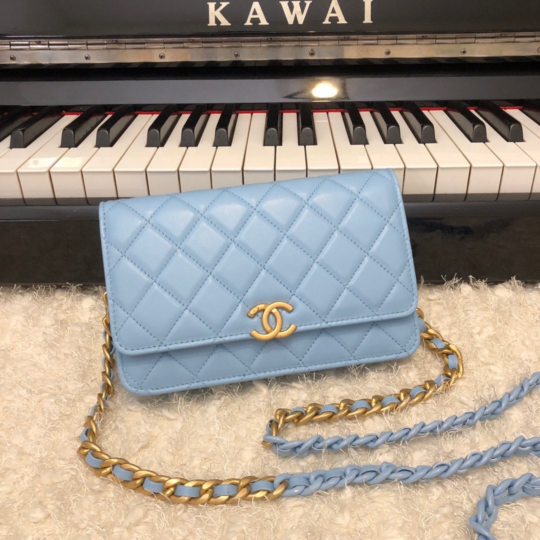 CHLOriginal Small Classic Top Qualityap Bag Gold Hardware Blue For Women Handbags, Shoulder Bags 7.5in/19cm AP33814