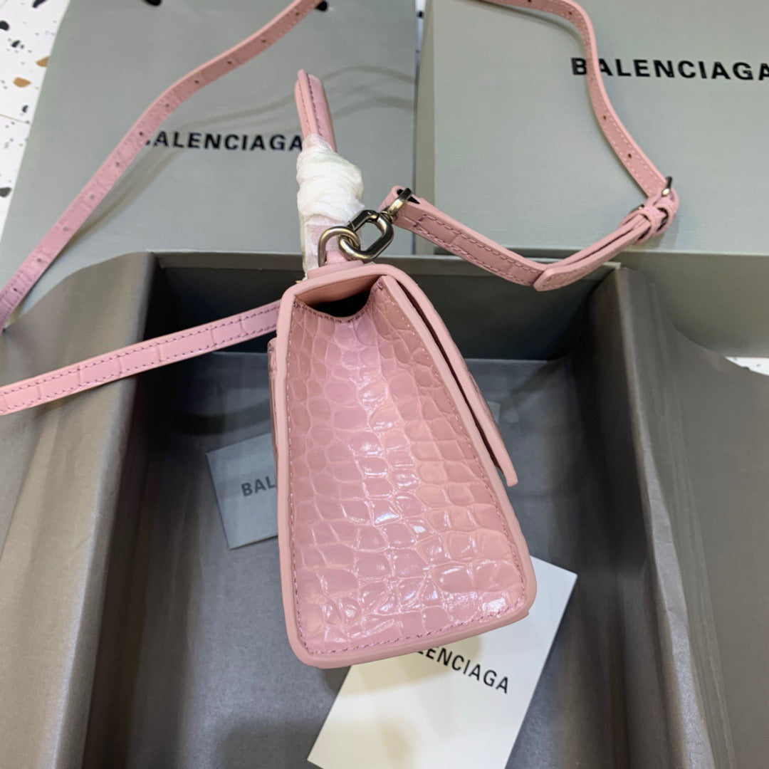 Top Quality Hourglass XS Handbag In Pink, For Women,  Bags 7.4in/19cm