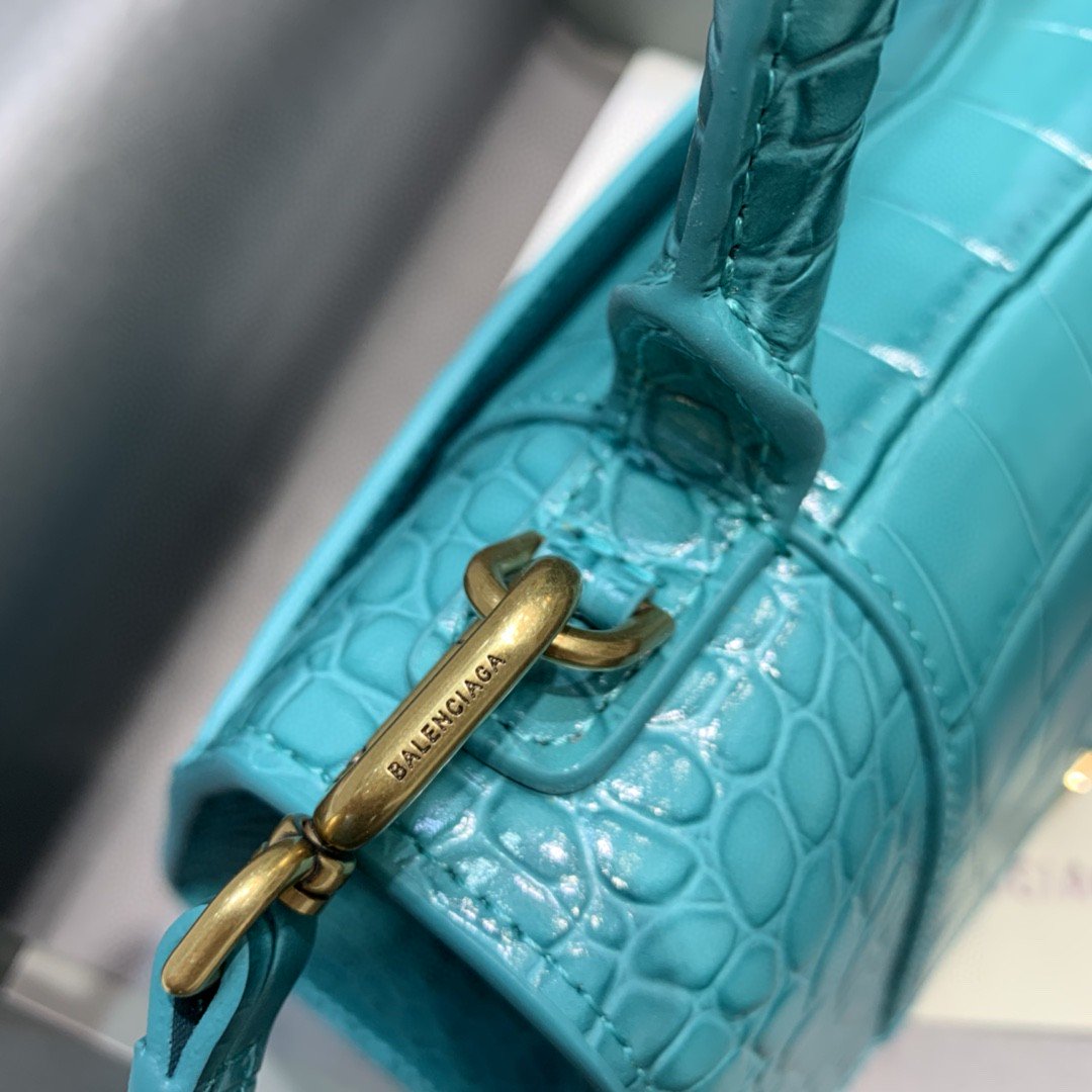 Top Quality Hourglass Small Handbag In Blue, For Women,  Bags 9in/23cm