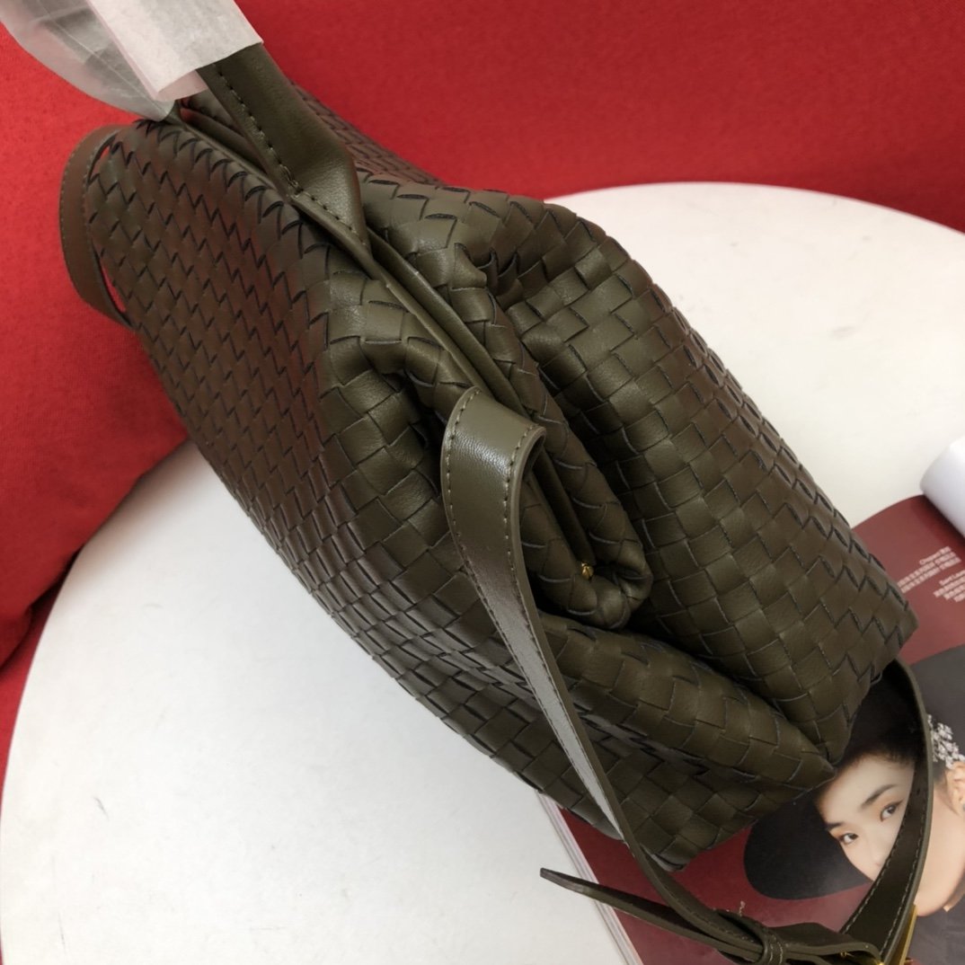 Top Quality Handle Dark Green, For Women, Women’s Bags 13.4in/34cm