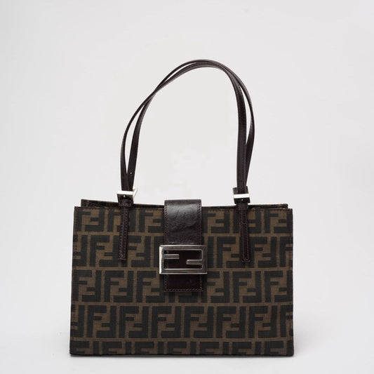 Fendi   Zucca Double Top Handle Bag