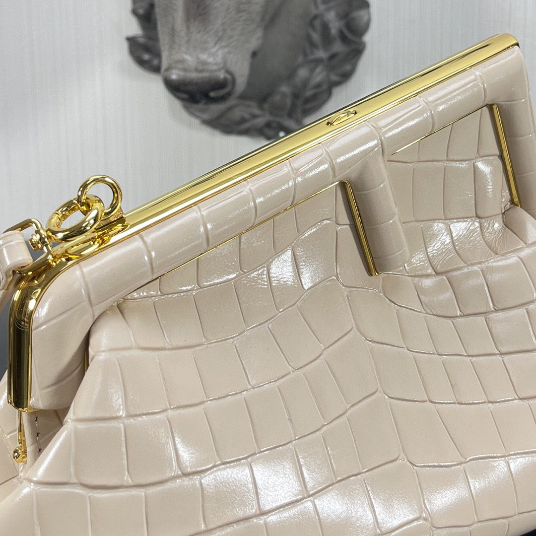 Top QualityTop Quality Top QualityTop Qualityrst Small White Crocodile Bag For Woman 26cm/10in