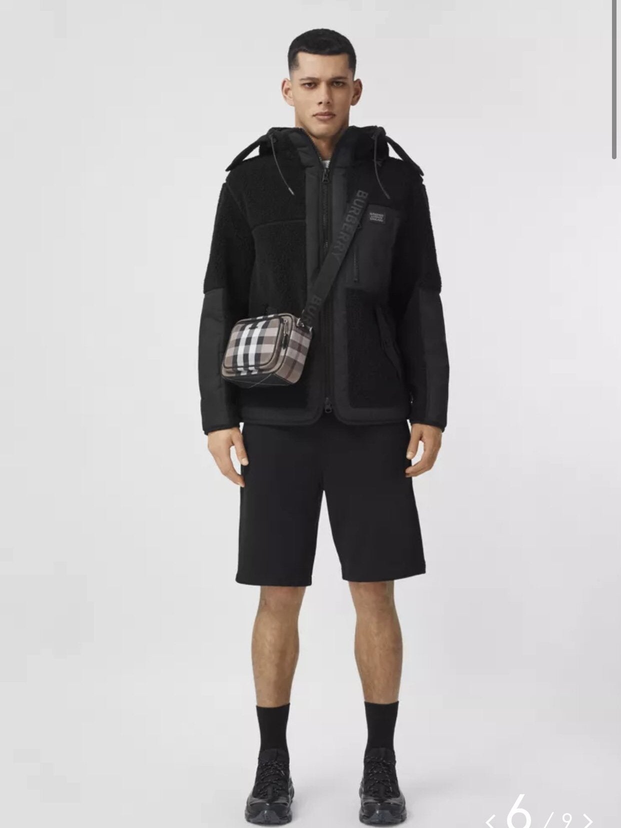 Top Quality Check Crossbody Bag For Men, Bags 8.9in/22.5cm 80491451