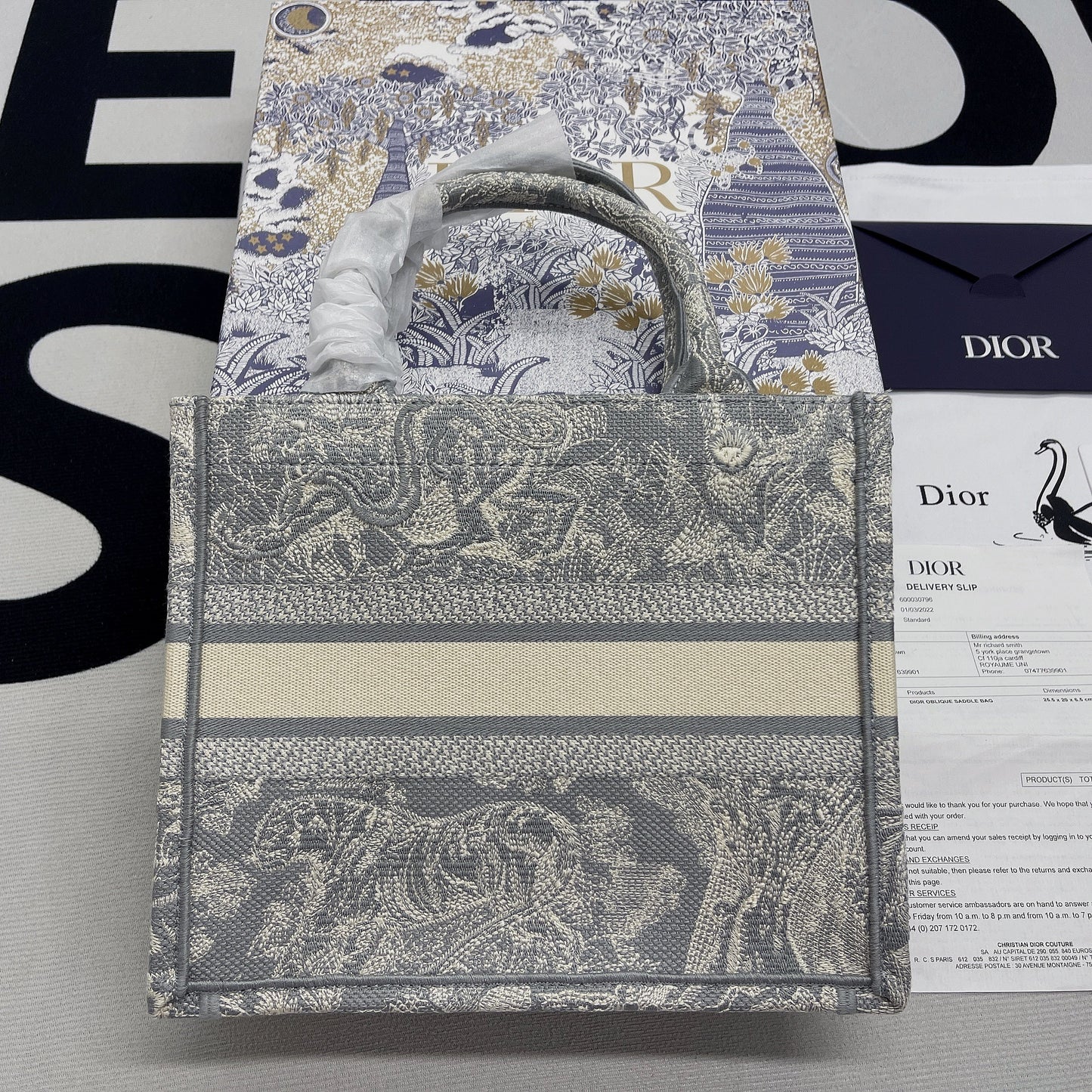 Top Quality Small Book Tote Grey, For Women, Womens Handbags 26.5cm/10.5in CD