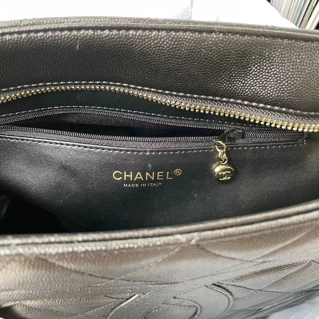 CHLMedallion Tote Shoulder Black Bag For Women 29cm/11.4in