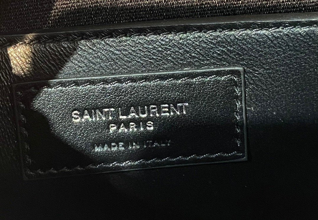 YSSL Manhattan Small Shoulder Bag Black For Women 9in/24cm YSL