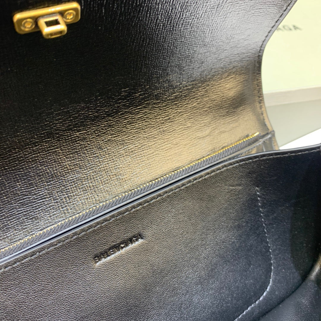 Top Quality Gossip Small Shoulder Bag Black, For Women,  Bags 9.1in/23cm