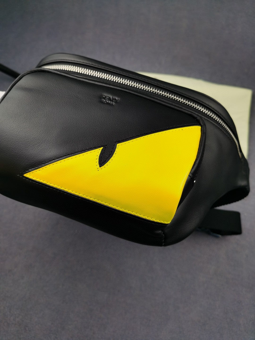Top QualityTop Quality Little Monster Belt Bag Black/Yellow For Men, Men’s Bag 7.9in/20cm FF