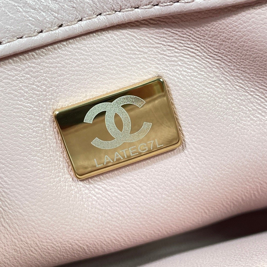 CHL Flap Bag Gold Hardware PiNike For Women, Women’s Handbags, Shoulder Bags 7.9in/20cm AS3366