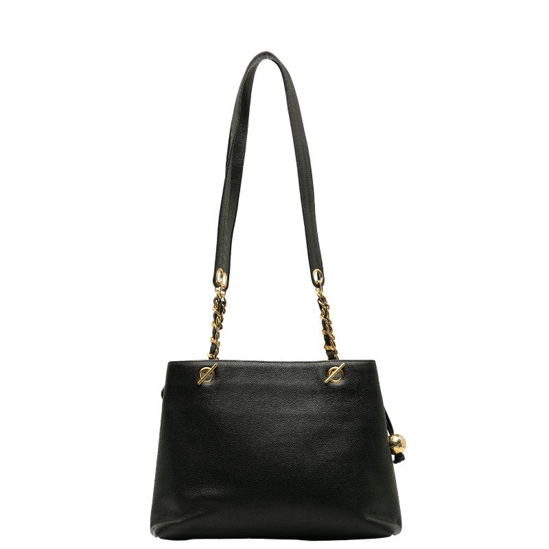Chanel Cocomark ingle Flap Chain  Bag Black Caviar S  Chanel