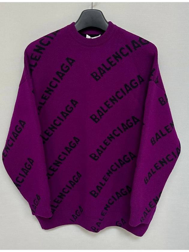Luxury Balenciaga Trending 2025 Logo over knit sweater 110