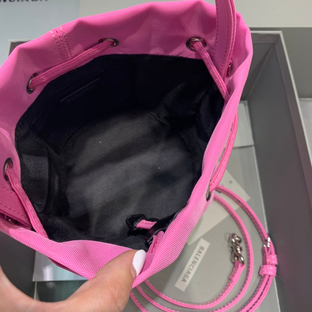 Top Quality Le Cagole MeTop Qualityum Bucket Bag In Pink, For Women,  Bags 11.8in/30cm