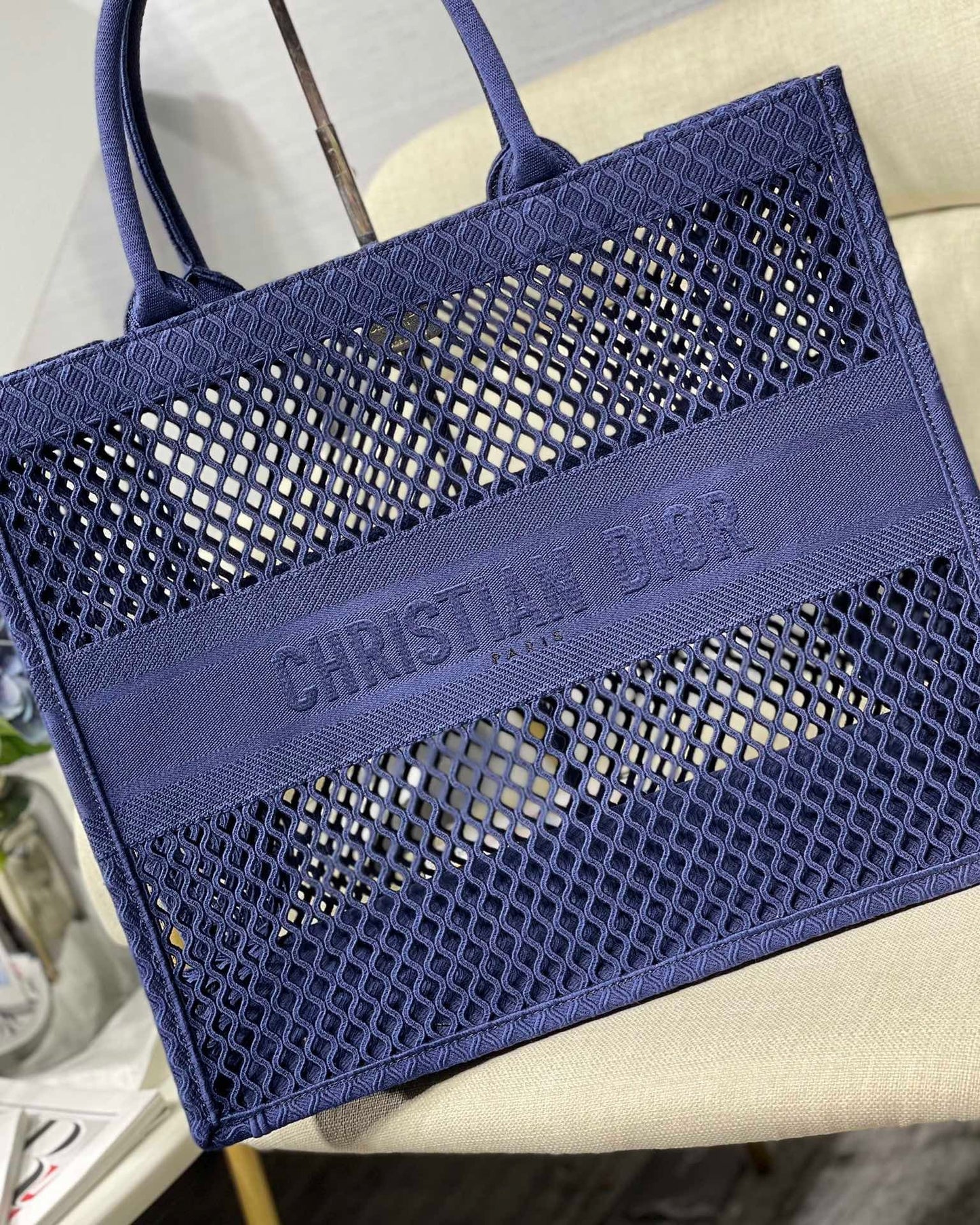 Top Quality Large Book Tote Blue, For Women, Womens Handbags 16.5in/42cm CD