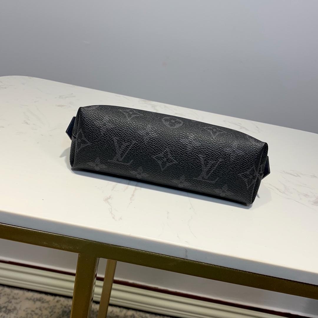 Top Quality Cosmetic Pouch PM Monogram Eclipse Canvas For Women, WoBags 7.5in/19cm Top Quality