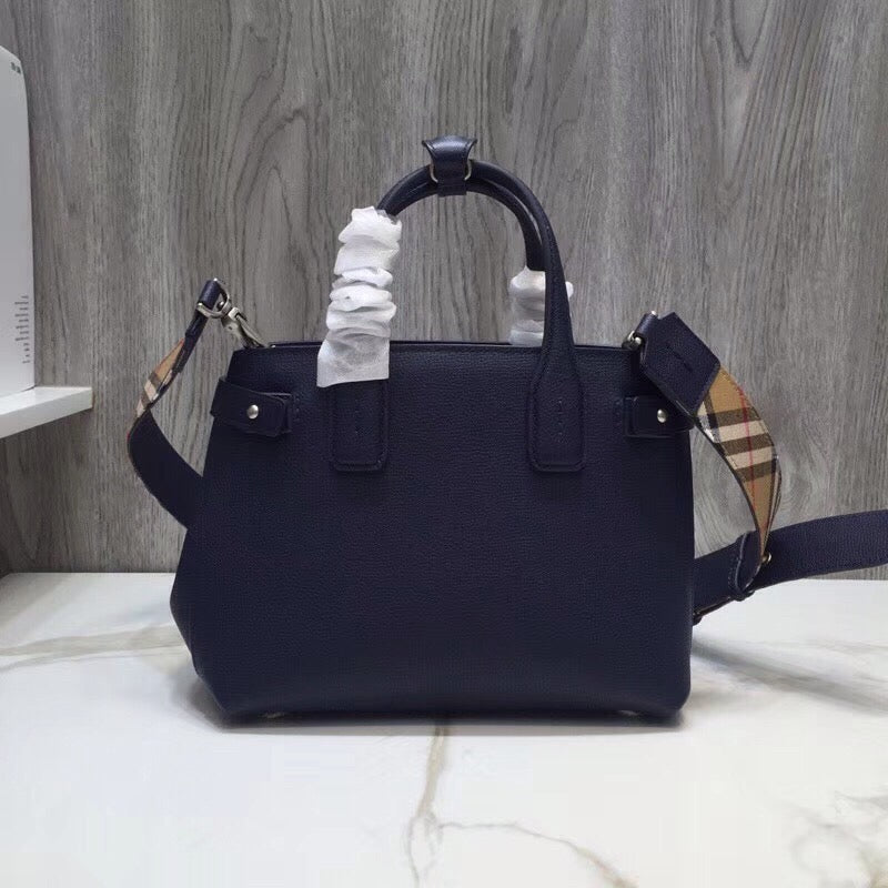 Top Quality The Small Banner Bag Dark Blue For Women, Bags 10.6in/26cm