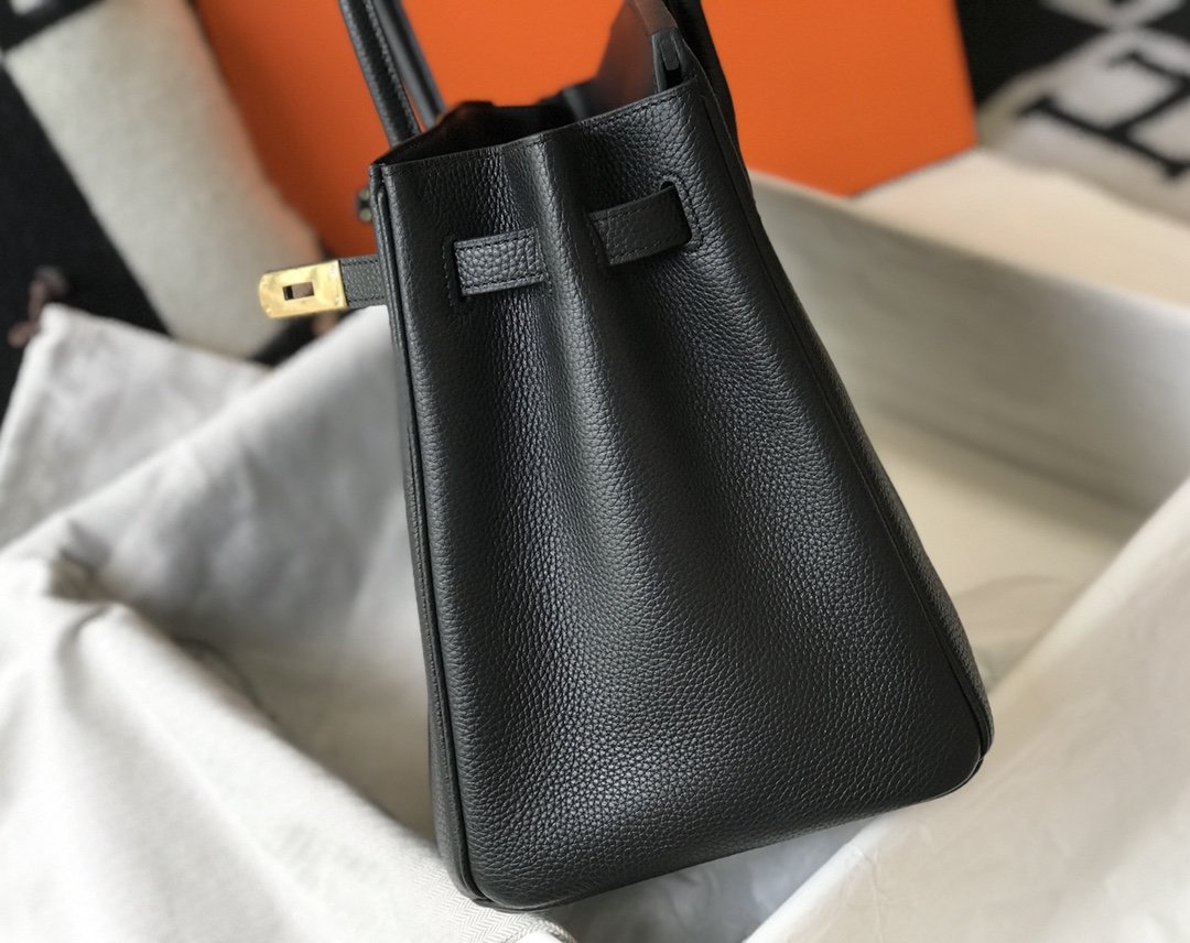 Top Quality Birkin Black Togo Gold Hardware Bag For Women, Handbags, Shoulder Bags 30cm/12in