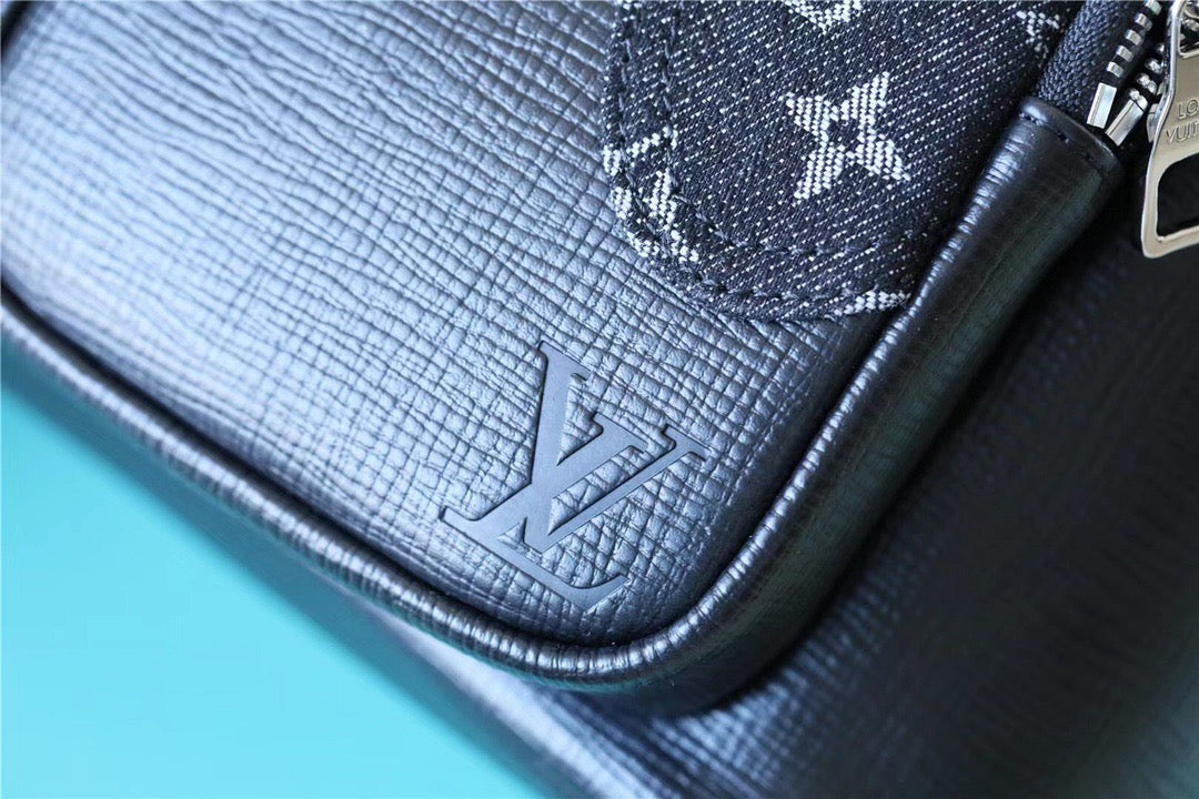 Top Quality Multipocket Backpack Monogram Drip Black By Nigo For Men, Bags 40cm Top Quality M45973