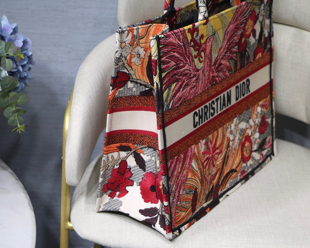 Top Quality Large Book Tote Red Multicolor, For Women, Womens Handbags 16.5in/42cm CD