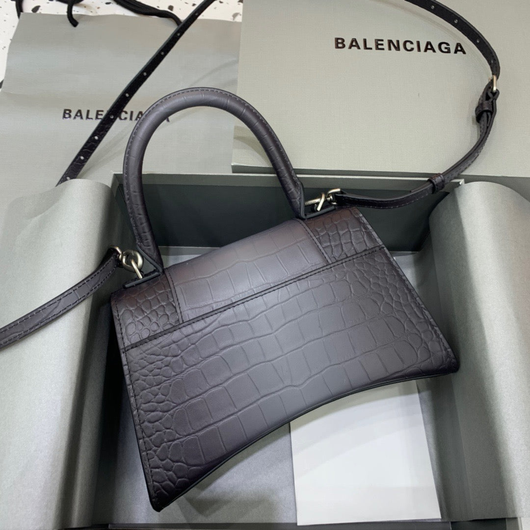 Top Quality Hourglass Small Handbag In Dark Grey, For Women,  Bags 9in/23cm 5935462107U1309