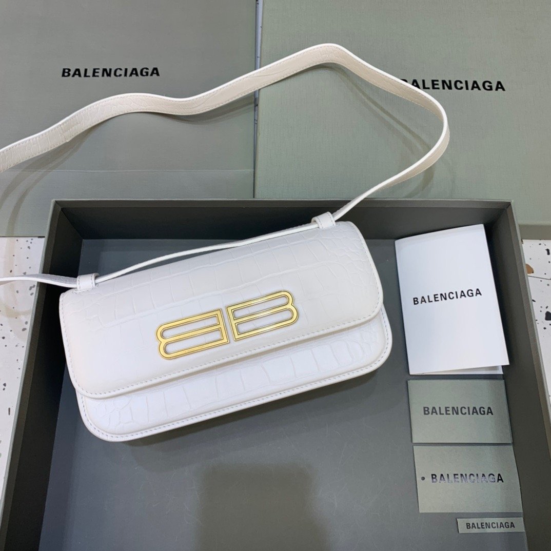 Top Quality Gossip Small Shoulder Bag White, For Women,  Bags 9.1in/23cm