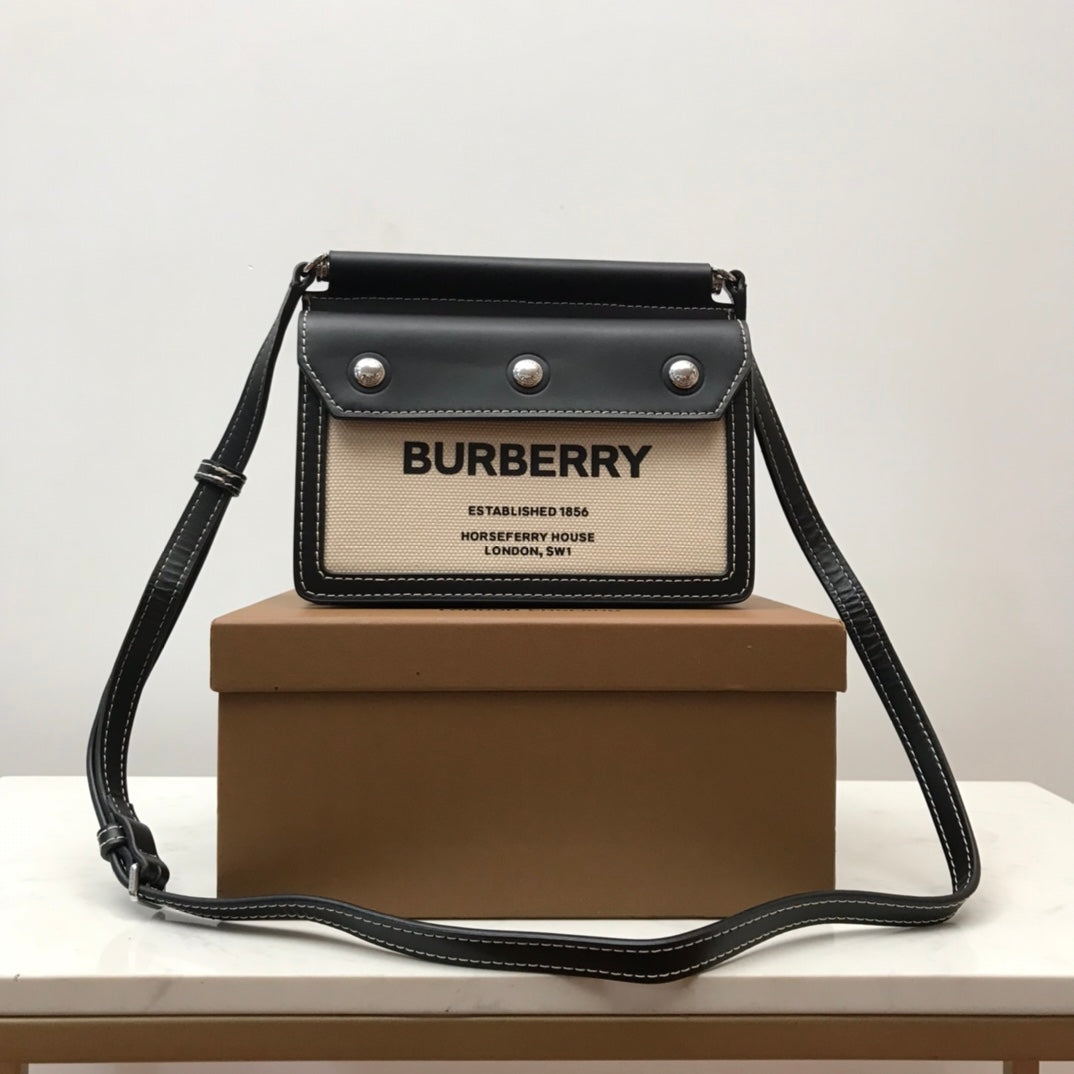 Top Quality Mini Horseferry Print Title Bag With Pocket Detail For Women, Bags 7.5in/19cm