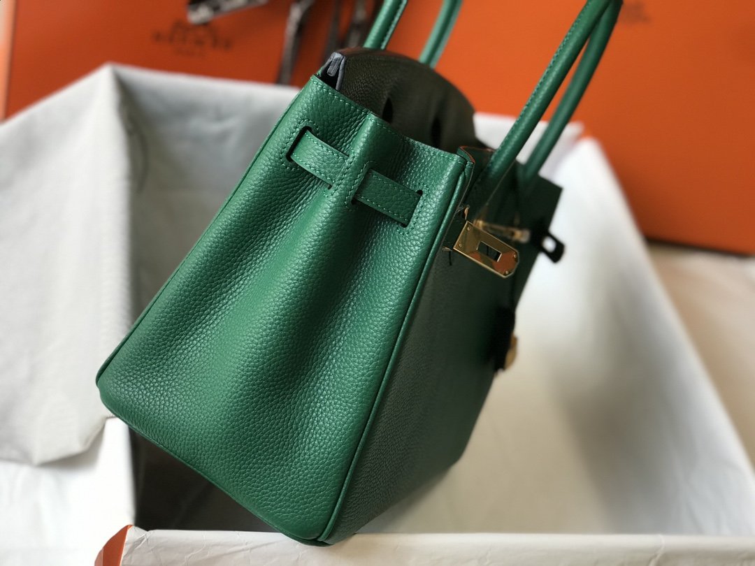 Top Quality Birkin Green For Women Gold-Toned Hardware 11in/30cm