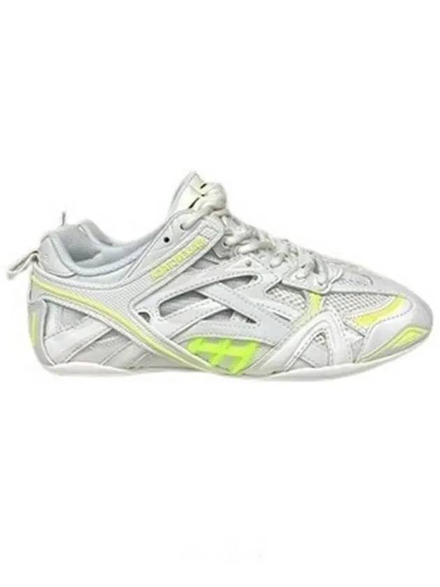 Luxury Balenciaga Trending 2025 Drive Low Top Sneakers Fluo Yellow White