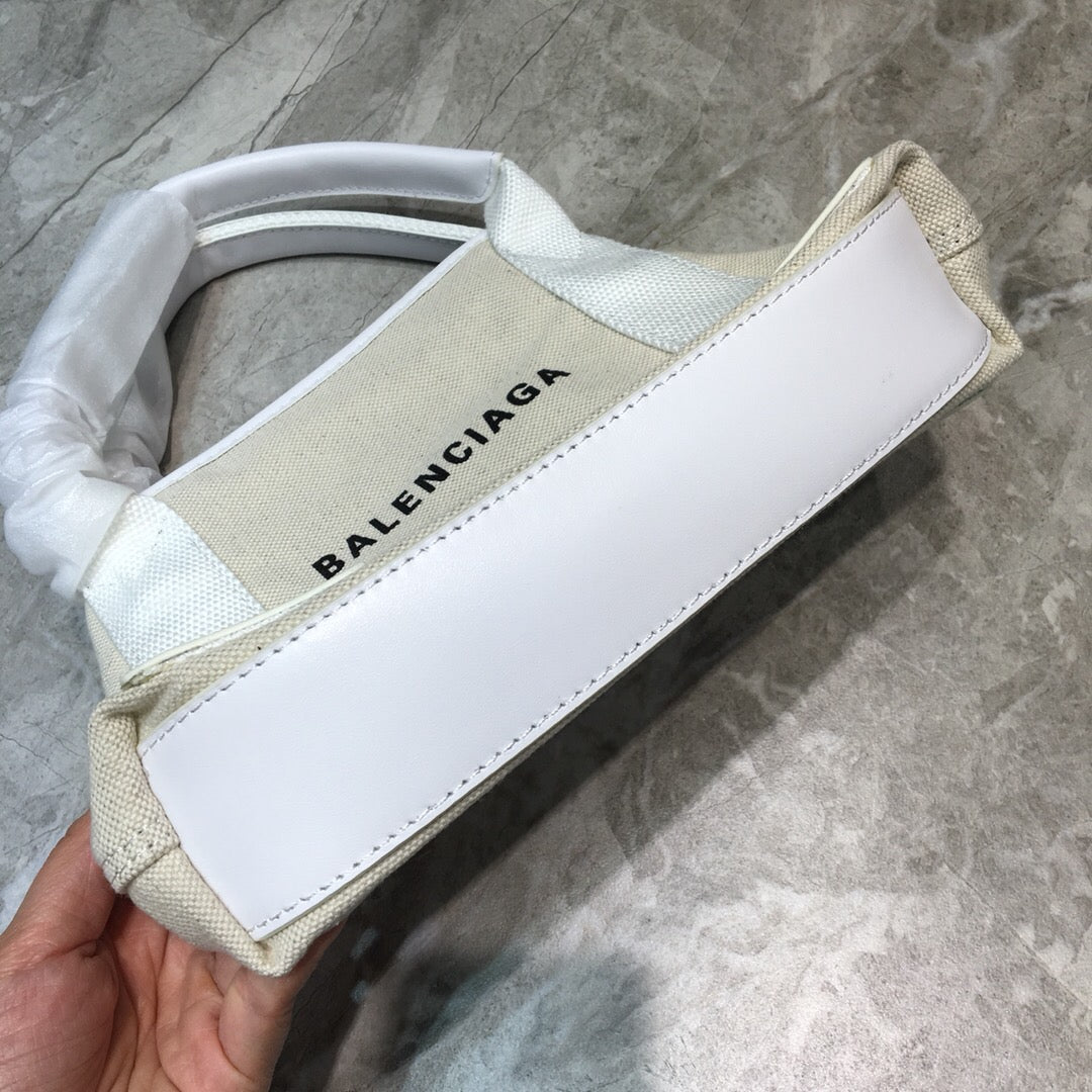 Top Quality Navy XS Tote Bag In White, For Women,  Bags 12.6in/32cm