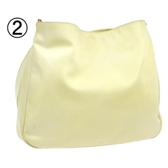 Gucci   White And Gg Leather Hobo Bag